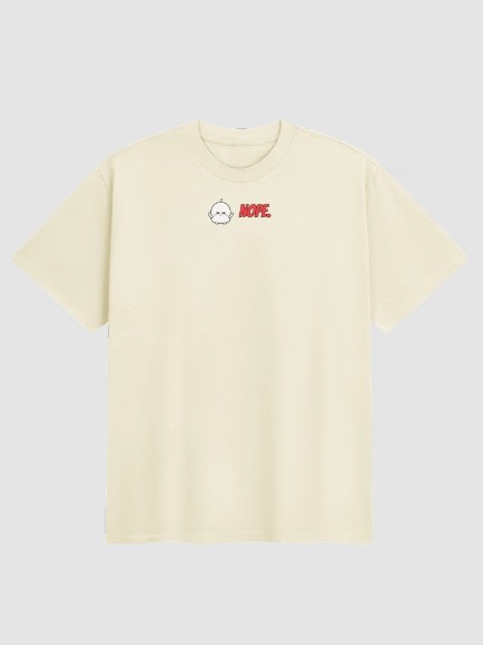 Nopey NOPE t-shirt in cream